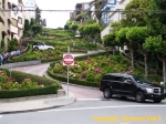 Lombard Street, en bas de la section à épingles à cheveux.
