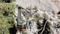 [no_rights] <i>Aerial Tramway</i>, Palm Springs, Californie.<br>Le plancher de la cabine est circulaire et tourne durant chaque trajet.
