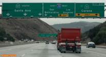 [no_rights] Autoroute <i>Interstate 10</i>, alentours de Pomona, Californie.<br>Nous faisons route vers Palm Springs, prochaine étape de notre voyage.