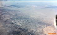 Las Vegas, Nevada, vu depuis un A380, à 11500 mètres d'altitude.