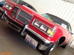 [no_rights] Garage Mac Cormick, Ville de Palm Springs, Californie.<br>Pontiac Grandville de 1975, en vente à 17000 Dollars.