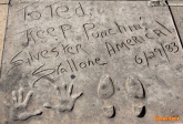 [no_rights] Hollywood Boulevard, Los Angeles, Californie.<br>Sylvester Stallone a laissé ses empreintes en 1983.