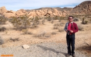 [no_rights] Parc national de Joshua Tree, Californie.<br>En voilà un qui ne craint pas les serpents à sonnettes du coin.