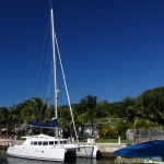 Catamaran à Key Largo, Floride.