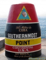 Key West.<br>Borne marquant le point le plus méridional des Etats-Unis continentaux.