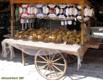 Key West, Mallory Square.<br>Le <i>Sponge Market</i> (marché aux éponges).