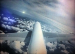 Vue de la caméra de queue de l'A380.