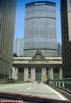 New York City, Park Avenue.<br>Droit devant, Grand Central Terminal et le Met-Life Building.