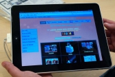 New York City, Apple Store de la 5ème Avenue.<br>Avant l'arrivée de l'iPad en Europe, on lui a fait subir des tests poussés !