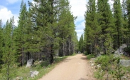[no_rights] Montana, Etats-Unis.<br>Chemin menant à Coolidge, ville minière fantôme.