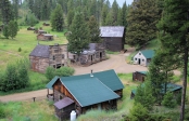[no_rights] Vue générale de Garnet, ville fantôme du Montana, Etats-Unis.