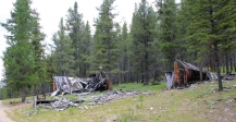 [no_rights] Montana, Etats-Unis.<br>Restes de Coolidge, ville minière fantôme.