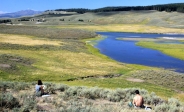 [no_rights] Parc national de Yellowstone, Wyoming, Etats-Unis.<br>Le paysage de <i>Hayden Valley</i> inspire les artistes</i>.