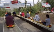 [no_rights] Park City, Utah, Etats-Unis.<br>L'<i>Alpine Slide</i> (luge d'été) comporte 4 pistes, réparties en 4 catégories:<br>Dynamite Express, Silver Streak, Crooked Shaft et Last Chance.<br>Nous, c'est Dynamite Express ou rien !