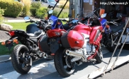 [no_rights] Yamaha FJR1300, TW200, XT250 et XJ6 Diversion, modèles 2014.<br>Cliché pris à la volée, le 13 août 2013, à Salt Lake City, Utah.