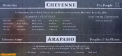 [no_rights] Site de la bataille de Little Bighorn, Montana, Etats-Unis.<br>Noms des Guerriers Cheyennes et Arapahos tombés à la bataille.