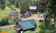 [no_rights] Ville minière fantôme de Garnet, Montana, Etats-Unis.<br>Vue générale sur la ville.
