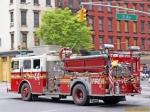 Pompiers de New York (FDNY).<br>Véhicule de lutte contre les incendies.