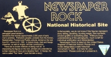 [no_rights] <i>Newspaper Rock</i>, près de <i>The Needles</i>, Canyonlands.<br>
