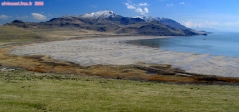 Grand Lac Salé.<br>Antelope Island.<br><i>Buffalo Point</i> offre un panorama sur <i>White Rock Bay</i>.