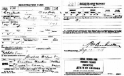 [no_rights] Salt Lake City.<br><i>Family Search Center</i>.<br>Fiche d'enregistrement de 1918.<br>Données concernant notre aïeul de Bisbee, Constant Mandin.<p align='left'><li>Prêtre catholique à Bisbee, comté de Cochise, Arizona<li>Race blanche, 40 ans<li>Petite taille, corpulence moyenne<li>Yeux bruns, cheveux gris, pas d'infirmité