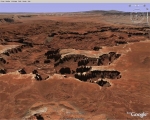[no_rights] Island in the sky, parc de Canyonlands (Utah), vu par <i>GoogleEarth</i>.