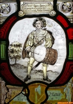 [no_rights] Vitrail du château de Bunratty, Irlande.<br>