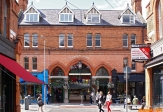 [no_rights] Ville de Dublin, Irlande.<br>Entrée du marché couvert de George's Street Arcade.
