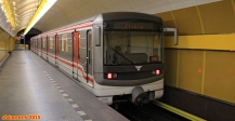 [no_rights] Rame de métro de la ville de Prague.