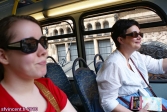 [no_rights] Ville de Londres.<br>A l'étage et à l'avant d'un bus à impériale, on se sent les Rois du Monde !