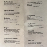 [no_rights] Carte d'un restaurant d'Alta, Norvège.<br><i>Reindeer</i> signifie <i>renne</i>: faut aimer.<br>Comme toujours, les prix décoiffent (10 Kr = 1 €).