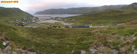 [no_rights] Village de Skarvag, île de Magerya, Norvège.<br>Cliché pris le 5 août 2016, vers 23 heures.