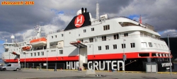 [no_rights] Port de Troms, Norvège.<br>Navire Express Côtier <i>Spitsbergen</i>.